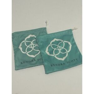 Kendra Scott Turquoise Blue Jewelry Dust Bag Pouch Drawstring Organizer Travel 2